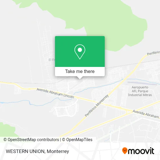 WESTERN UNION map