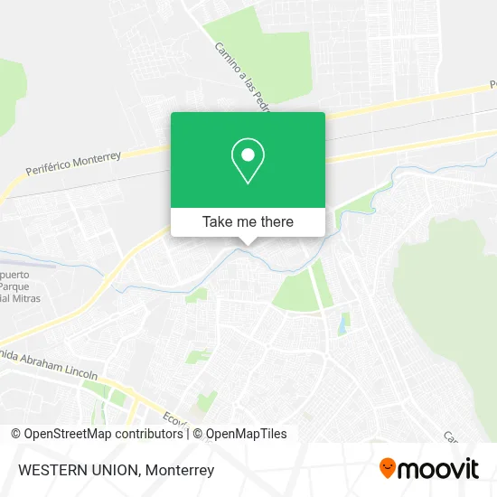 WESTERN UNION map