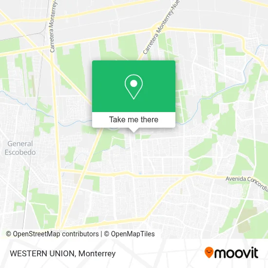 WESTERN UNION map