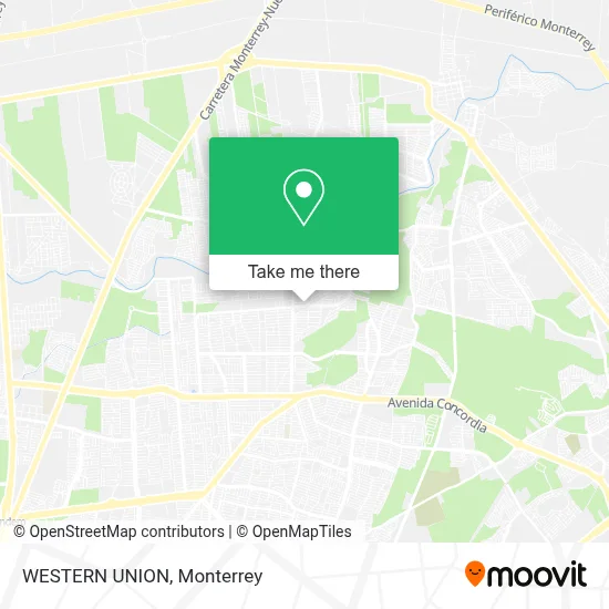 WESTERN UNION map