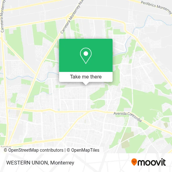 WESTERN UNION map