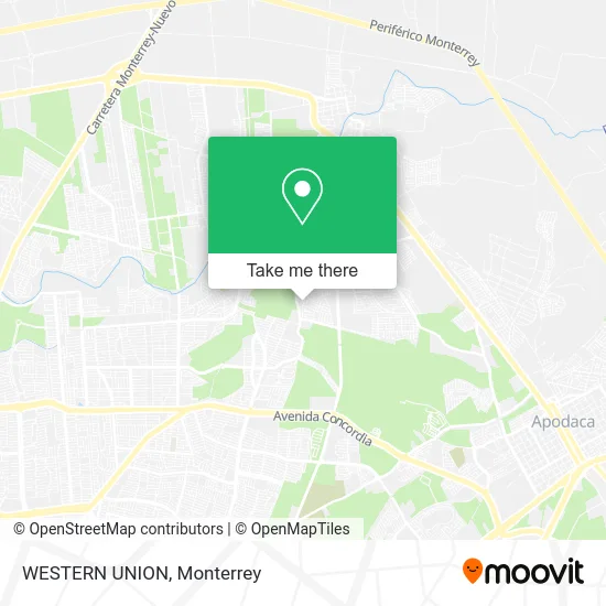 WESTERN UNION map