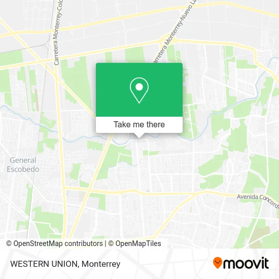 WESTERN UNION map