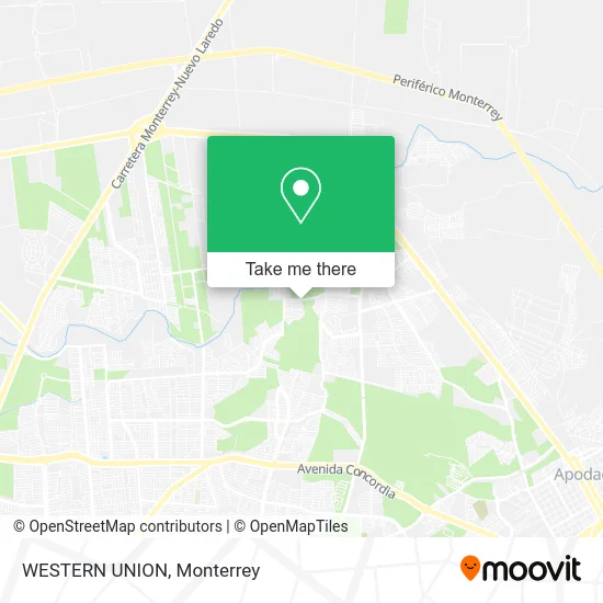 WESTERN UNION map