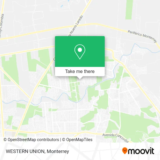 WESTERN UNION map