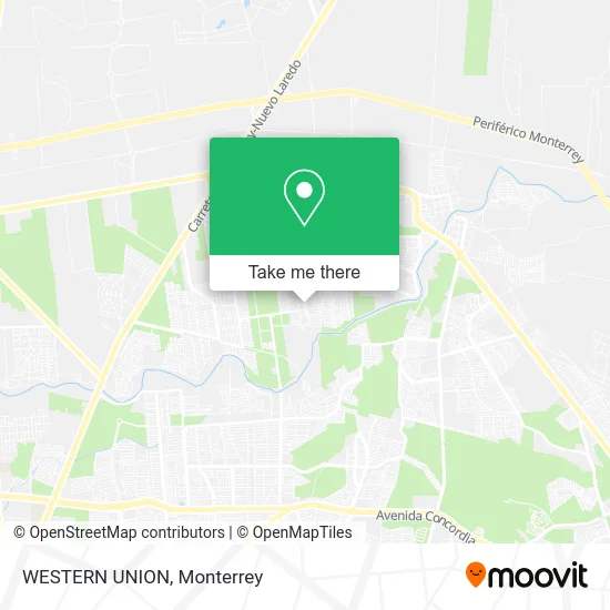 WESTERN UNION map