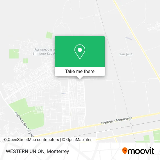 WESTERN UNION map