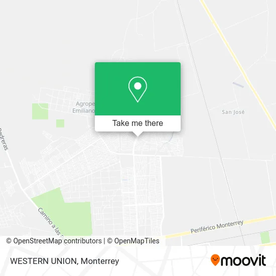 WESTERN UNION map