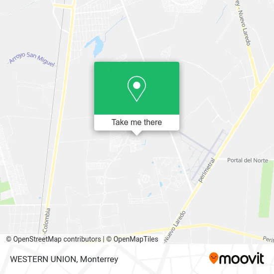 WESTERN UNION map