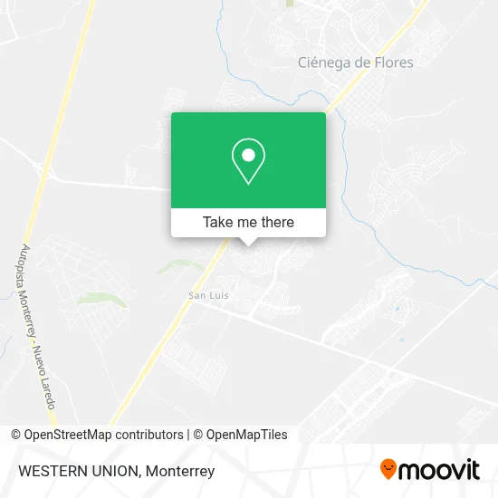WESTERN UNION map