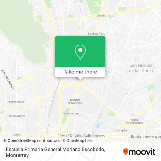Escuela Primaria General Mariano Escobedo map