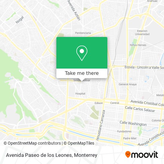 How to get to Avenida Paseo de los Leones in Monterrey by Bus or Metrorrey?