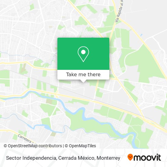 Mapa de Sector Independencia, Cerrada México