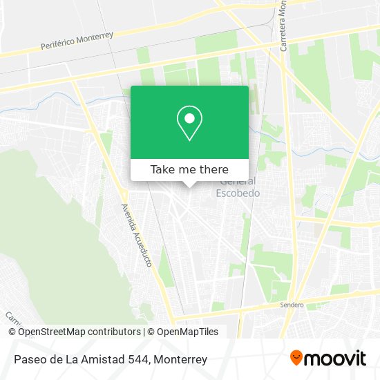 Mapa de Paseo de La Amistad 544