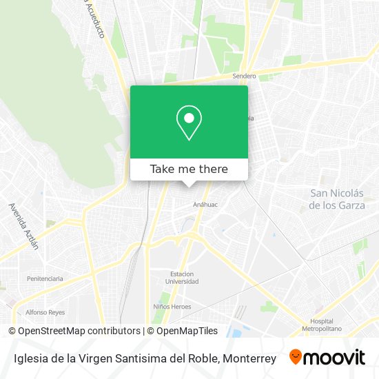 Mapa de Iglesia de la Virgen Santisima del Roble