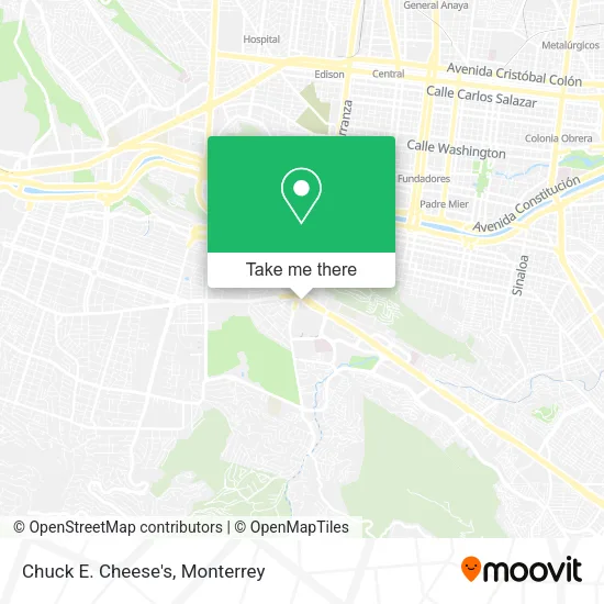 Chuck E. Cheese's map