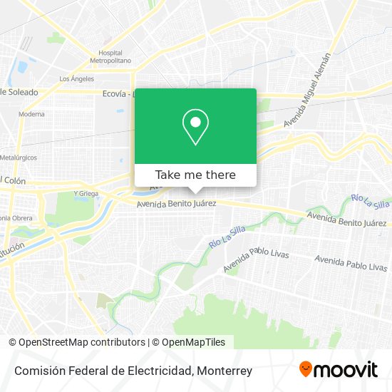Mapa de Comisión Federal de Electricidad