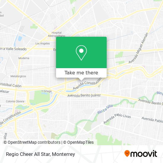Mapa de Regio Cheer All Star