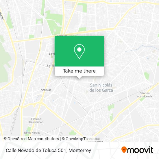 Calle Nevado de Toluca 501 map