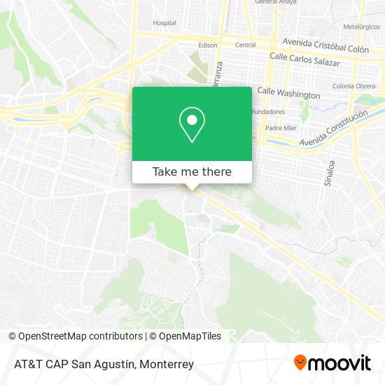 AT&T CAP San Agustín map