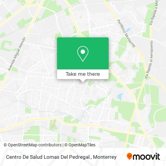 Mapa de Centro De Salud Lomas Del Pedregal.