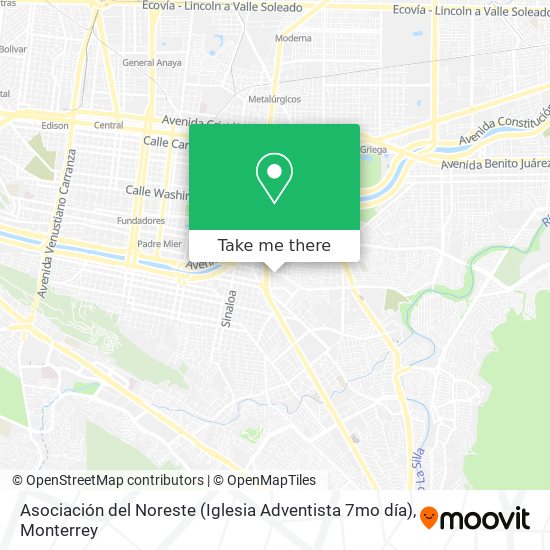 Asociación del Noreste (Iglesia Adventista 7mo día) map