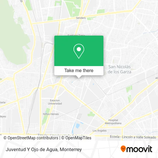Juventud Y Ojo de Agua map