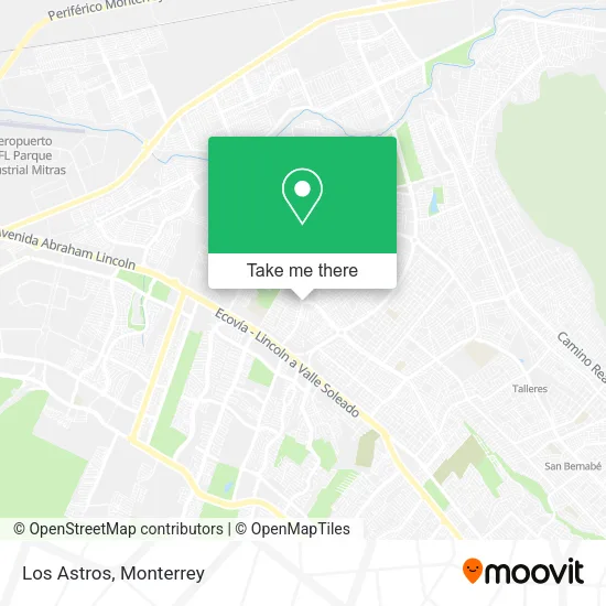Los Astros map