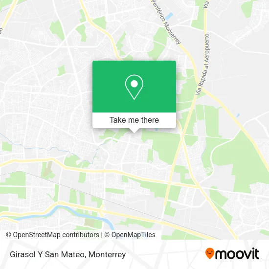 Girasol Y San Mateo map