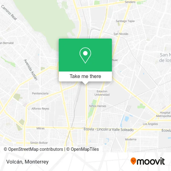 Volcán map