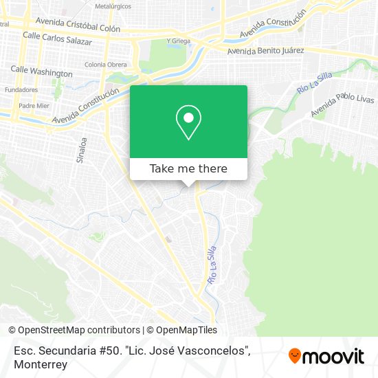 Esc. Secundaria #50. "Lic. José Vasconcelos" map