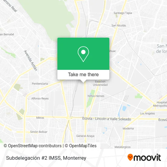 Mapa de Subdelegación #2 IMSS