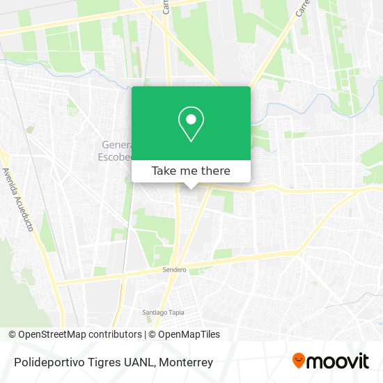 Polideportivo Tigres UANL map