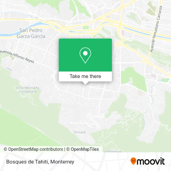 Bosques de Tahiti map