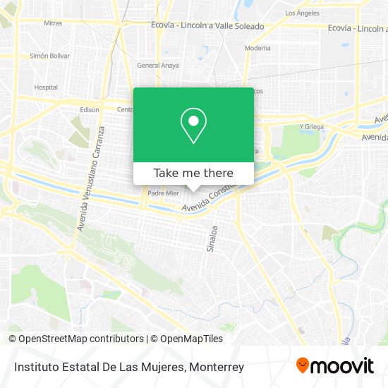 Instituto Estatal De Las Mujeres map