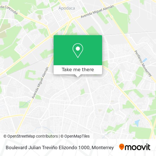 Boulevard Julian Treviño Elizondo 1000 map