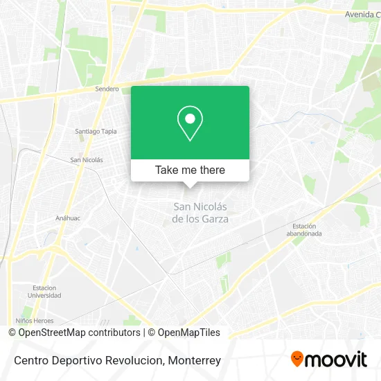 Mapa de Centro Deportivo Revolucion