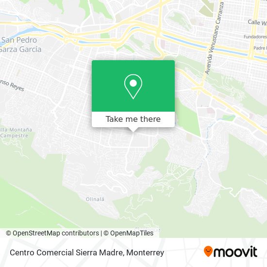 Mapa de Centro Comercial Sierra Madre