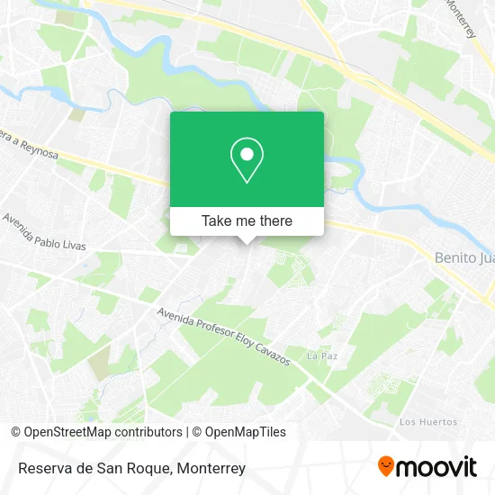 Mapa de Reserva de San Roque
