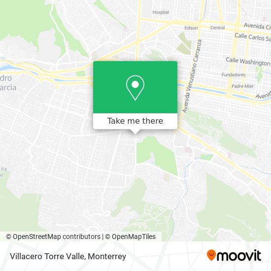 Villacero Torre Valle map