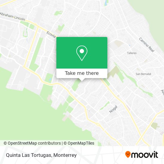 Quinta Las Tortugas map