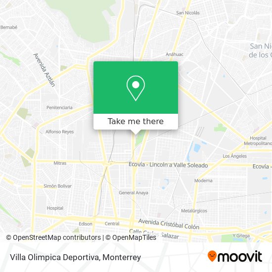 Villa Olimpica Deportiva map