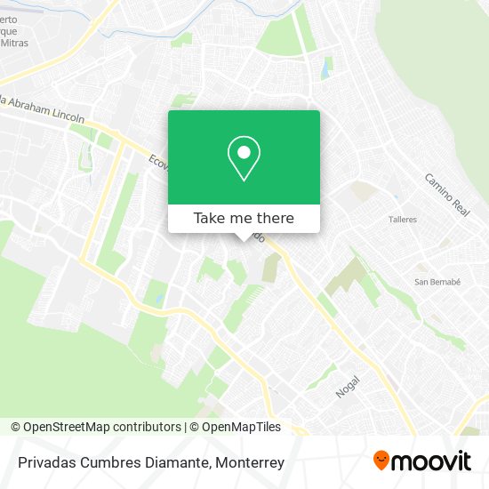 Privadas Cumbres Diamante map