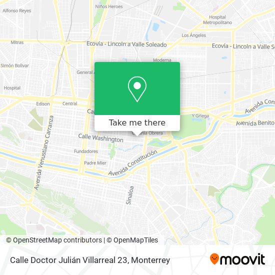 Mapa de Calle Doctor Julián Villarreal 23