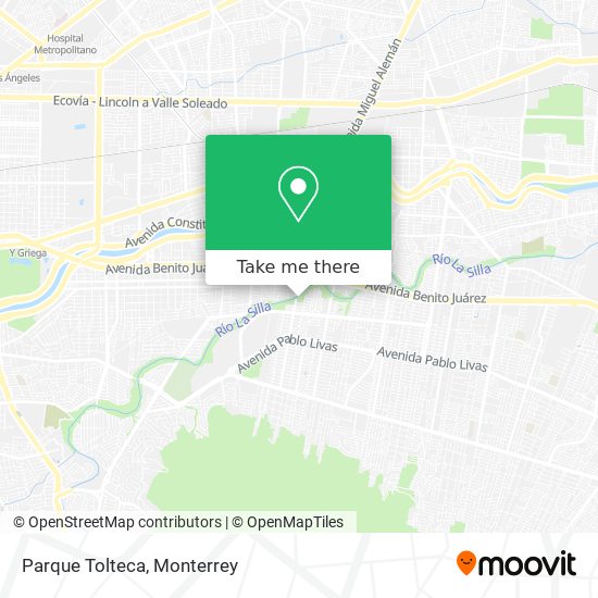 Parque Tolteca map