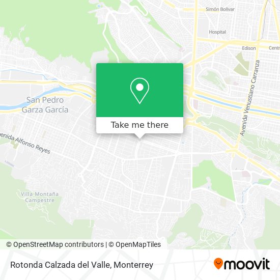 Mapa de Rotonda Calzada del Valle