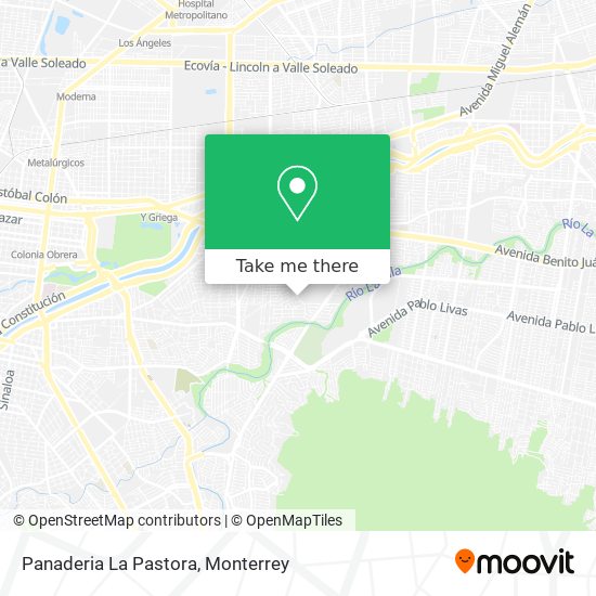 Mapa de Panaderia La Pastora