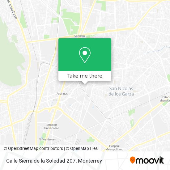 Calle Sierra de la Soledad 207 map
