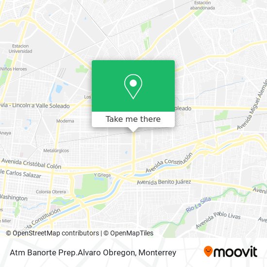 Atm Banorte Prep.Alvaro Obregon map