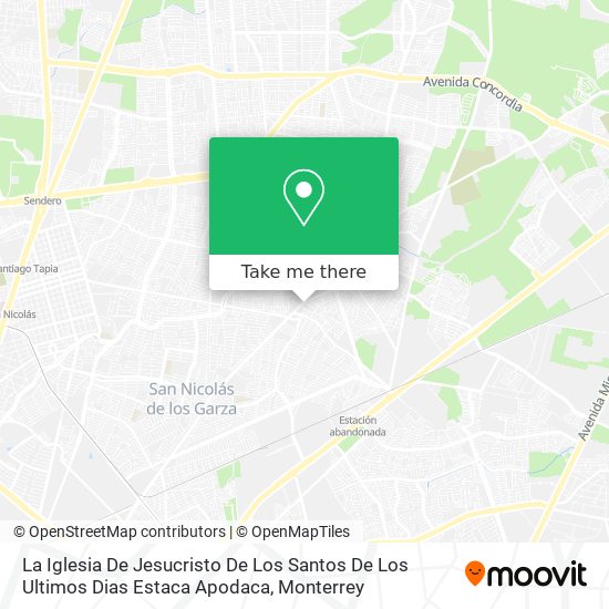 Mapa de La Iglesia De Jesucristo De Los Santos De Los Ultimos Dias Estaca Apodaca
